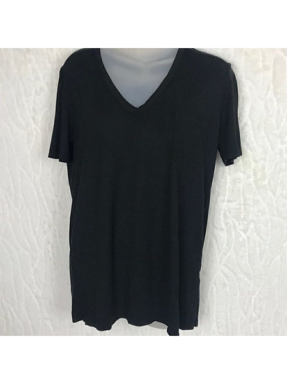 T Alexander Wang Black V-neck T-shirt  Size S